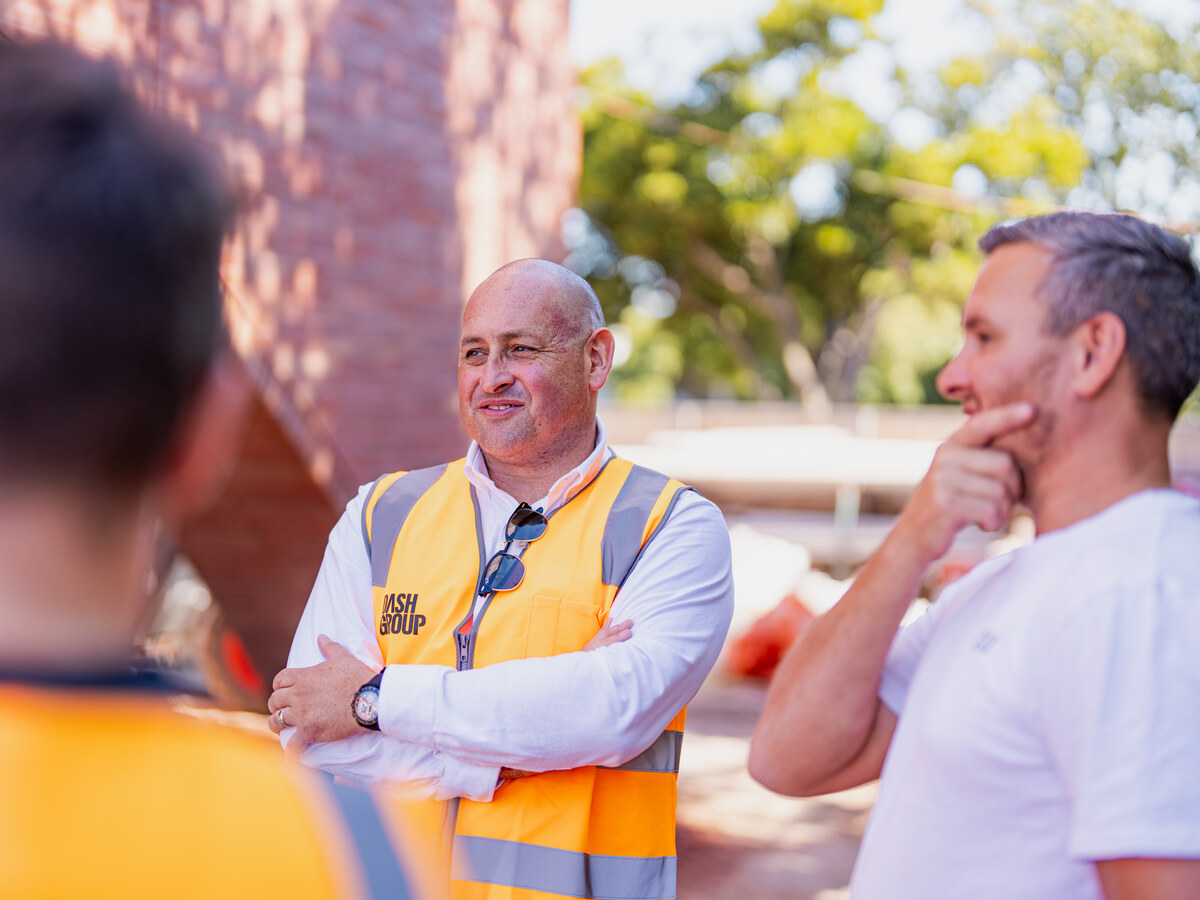 Dash Group labour hire consultants on a construction site